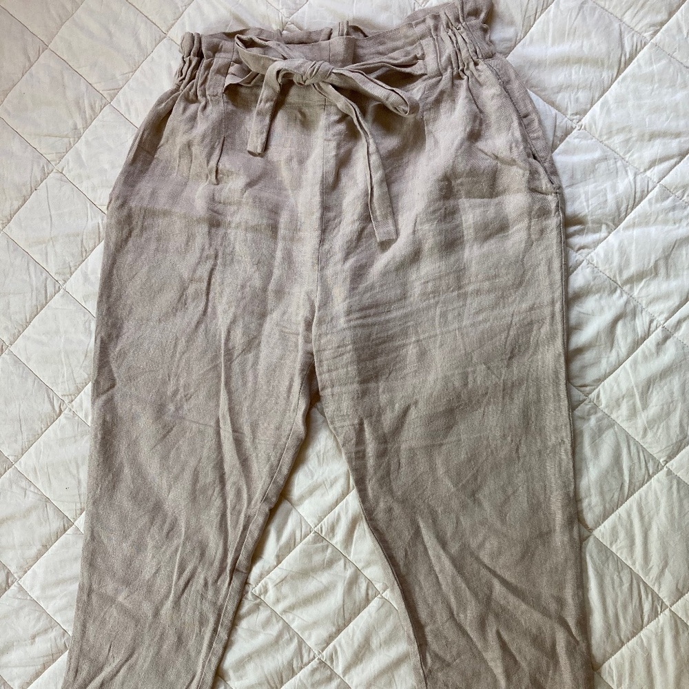 NOAH Linen Pants for Women / High Waisted Linen Trousers